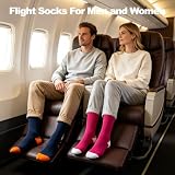 BISOUSOX Skarpety uciskowe dla mężczyzn i kobiet, 15-20 mmHG, skarpety kompresyjne do uprawiania sportu, biegania, fitnessu, jazdy na rowerze, lotu, pończochy uciskowe dla kobiet, uniseks, 2 pary, 2