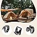 Pegciuho 10x Tent Pole Hooks End Buckles Sturdy Reusable Attachments Tent Hanging Clips Hanging Hooks for Securing Outdoor Car Roof, 0.95cmx1.2cmx0.7cm