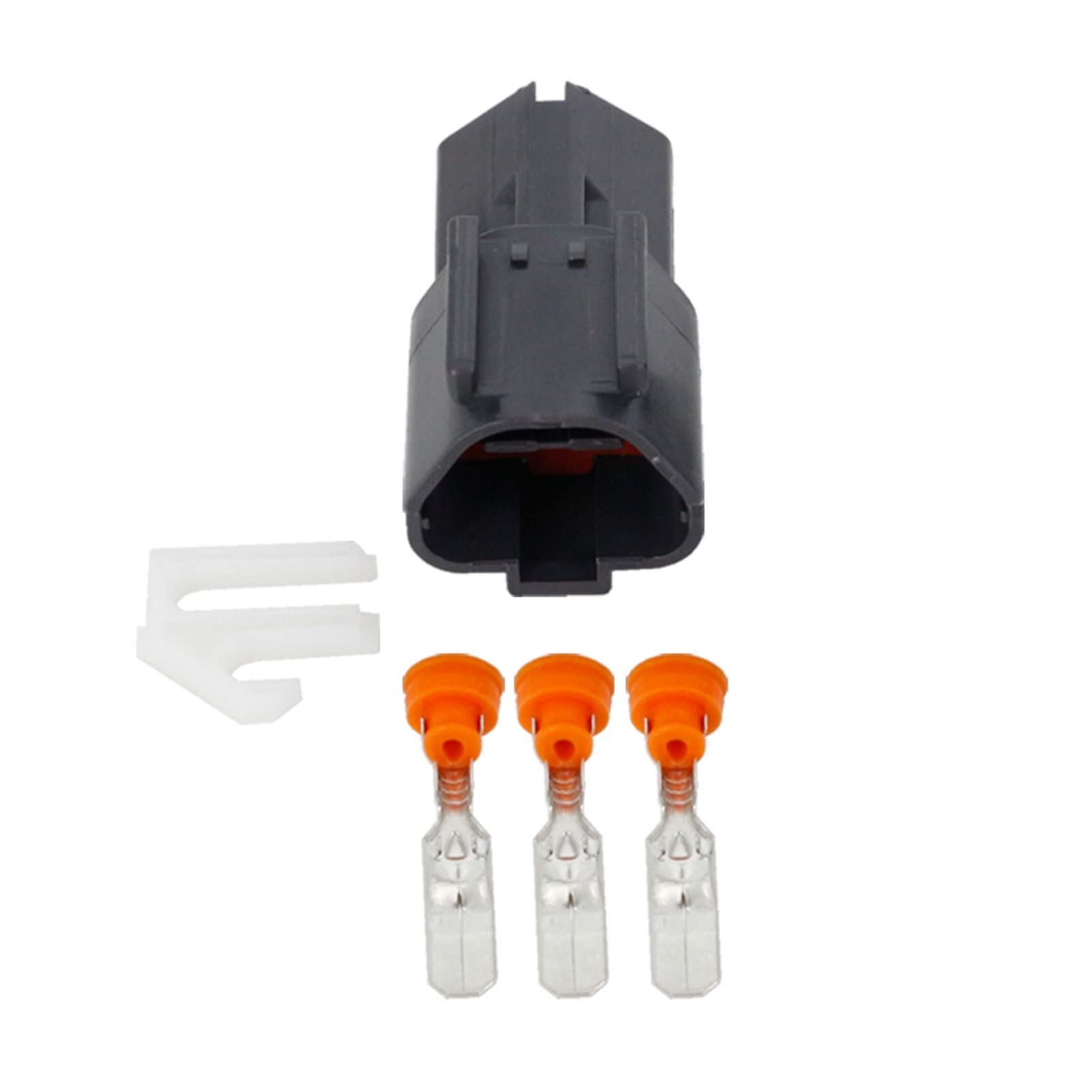 Conector de Conector de Coche a Prueba de Agua de 3 Pines Macho y Femenino con Terminal DJ70353A-6.3-11/21 (Size : 10 Sets)