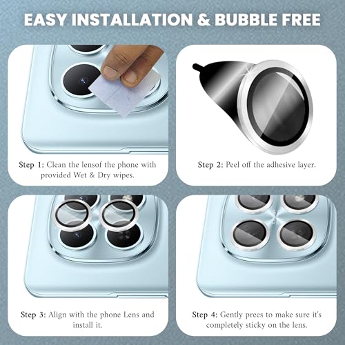 Image of ArmourPro Camera Lens Protector for Redmi Note 15 (6.77 Inches) Tough HD Individual Aluminum Alloy Rings 9H Camera Cover, Scratch-Resistant,Camera Lens Protection| Silver, 1 Pack