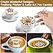Frothing Milk Pitcher, 12 oz/350 ml Stainless Steel Frothing Milk Jug with Latte Art Pen,with Internal Measurements, for Cappuccino, Espresso and More