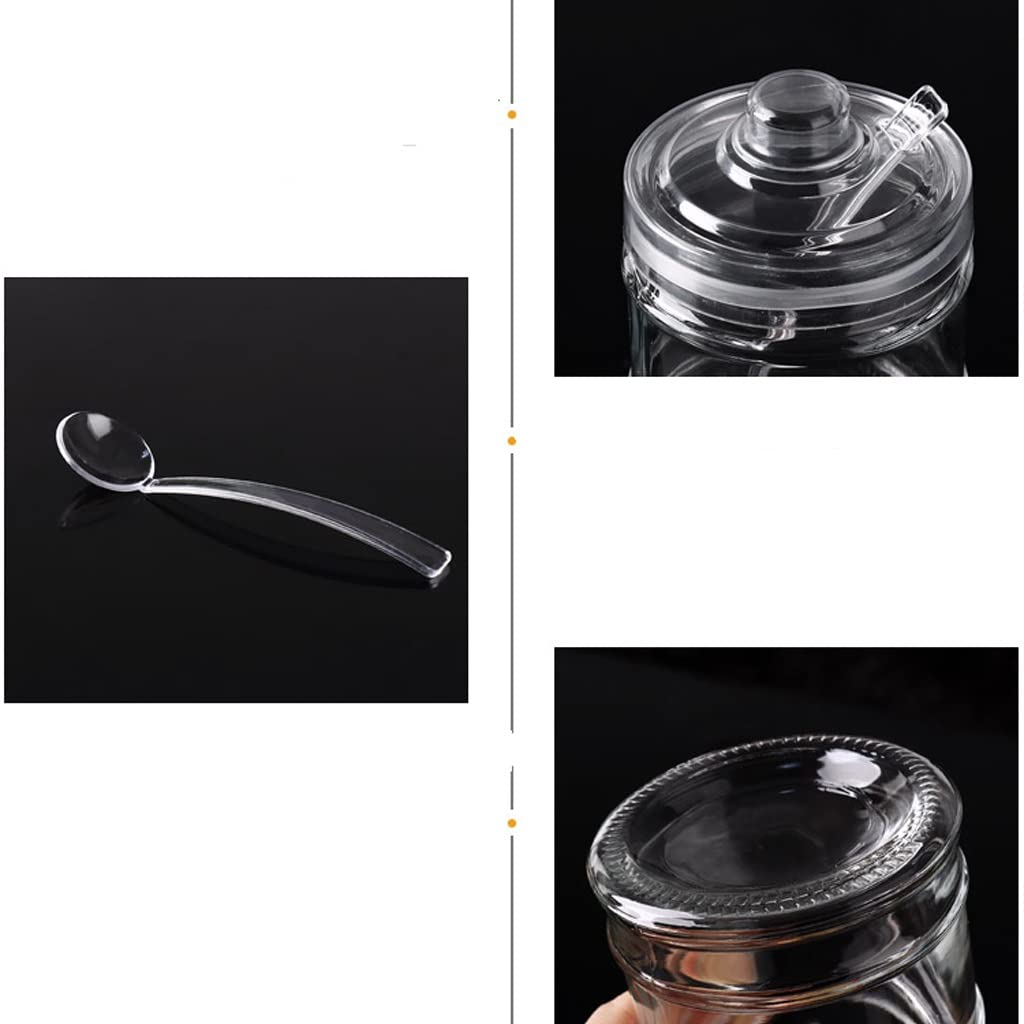 Dispenser per spezie in vetro per condimenti barattolo di sale per uso domestico Scatola per condimenti Set di contenitori per condimenti Set di barattoli per condimenti Barattolo per condimenti