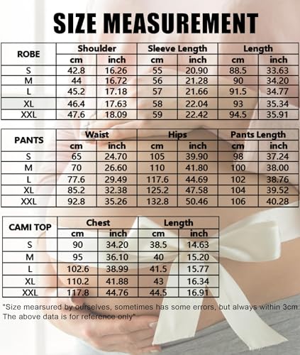 Image of SWOMOG Maternity Nursing Robe Set 3 Piece Breastfeeding Pajamas 3 in 1 Labor Delivery Sleevless Tops&Long Pants Pregnancy Pjs