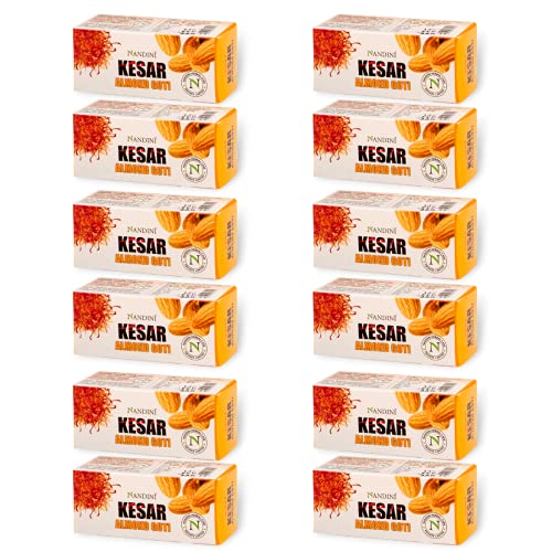 Image of NANDINI HERBAL CARE PRIVATE LIMITED Kesar Almond Goti Bar, 25G(Pack Of 12)