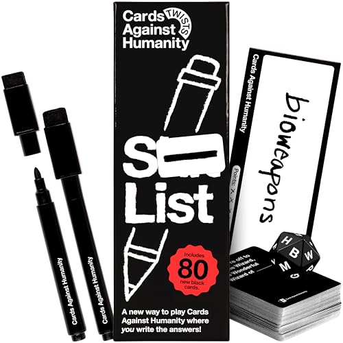 Cards Against Humanity: S⸺ List • A New Twist on The Classic Adult Party Game • New Expansion, Plus a Whole New Way to Play Where You Write Your own Answers