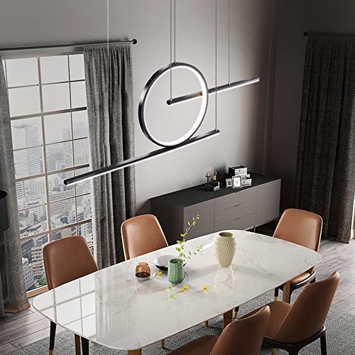 Suspension LED réglable avec éclairage dimmable pour changer l'ambiance du salon