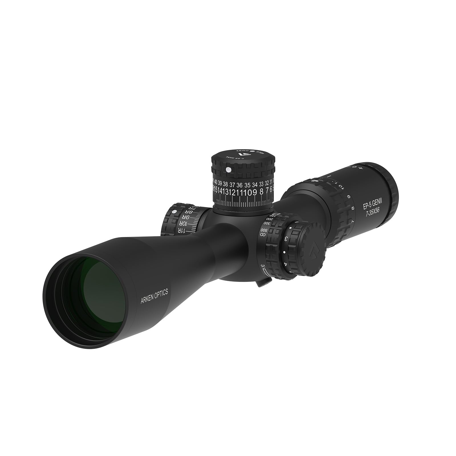 Arken OpticsEP5 Gen 2 7-35x56 FFP Long Range Precision Rifle Scope with Illuminated VPR Reticle, Zero Stop and 34mm Tube