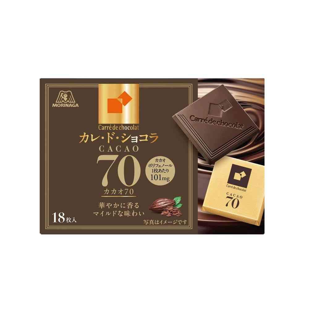 Amazon | ◇森永製菓 カレ・ド・ショコラ ＜カカオ70＞ 18枚【6個