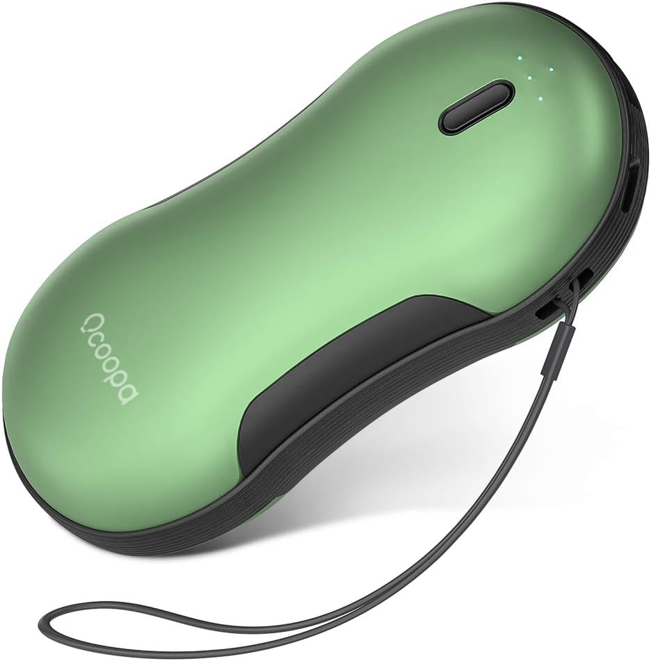 OCOOPA Hand Warmers Rechargeable, 9000mAh PD Fast Charging Time 3.5Hrs Electric Handwarmer Runtime 14Hrs Portable Power Bank, Reusable Hand Warmers 3 Heating Levels Fits All Outdoor Activities