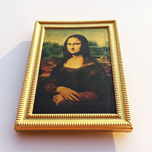 Imán decorativo 3D Mona Lisa para nevera miniatura 2