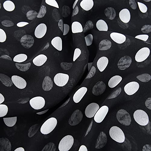 E-Clover Women Soft Floral Print Shawl Chiffon Sheer Scarf4