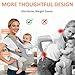 Baby Carrier Newborn to Toddler, Ergonomic M Position 6 in1 Baby Carrier with Hip Seat, Adjustable Detachable Baby Hip Carrier, All Seasons, for Babies 7–45 lbs