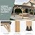 13‘x15’ Outdoor Patio Wooden Gazebo - Cedar Solid Wood Gazebo with Galvanized Steel Roof, Wooden Frame, Pavilion for Lawns, Beach, Patio, Garden (13X15FT)