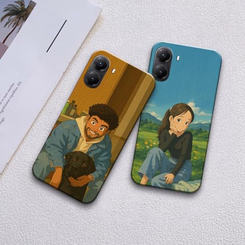 Image of COLORflow Back Cover Compatible with Poco X7 Pro 5G | Ghibli Studio Style Customized Back Cover Compatible with Poco X7 Pro 5G