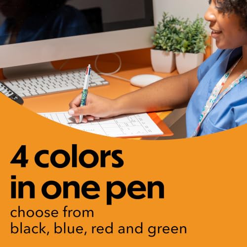 BIC 4-Color Multicolor Ballpoint Pens, 1.0 mm, Healthcare Designs, 3-Count - image 4