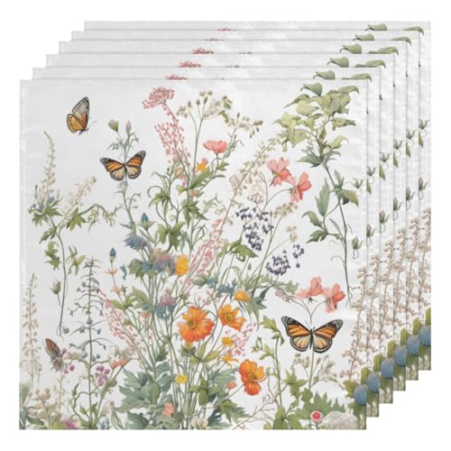 Set de 6 Servilletas de Tela 50.5 x 50.5 cm Multicolor miniatura 1