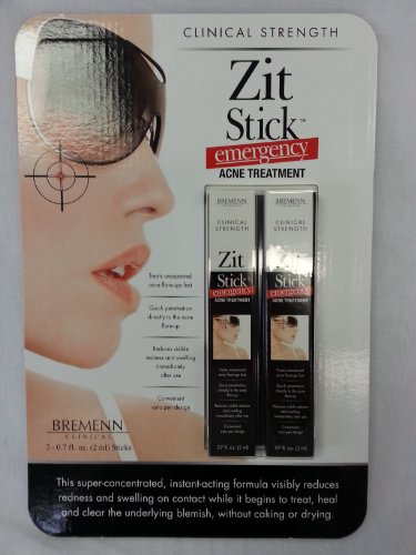 Bremenn Clinical Strength Zit Stick Emergency Acne Treatment .7oz/Pack of 2