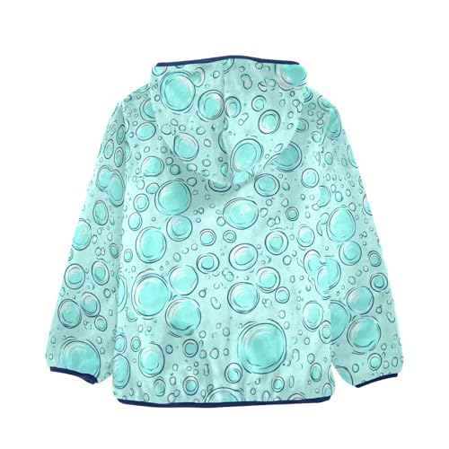 Air Bubble Soap Girls Fleece Jacket Girls Fall Jacket Girls Zip Up Hoodie Girls Sherpa Jacket 2-10T2
