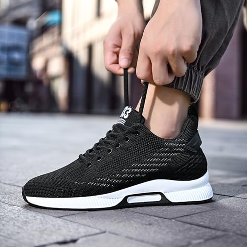 Image of BMINFEE Men's Invisible Height Increasing Elevator Shoes Lightweight Sport Shoes Height-Boosting Breathable Lace up Sneakers 2.4 Inches