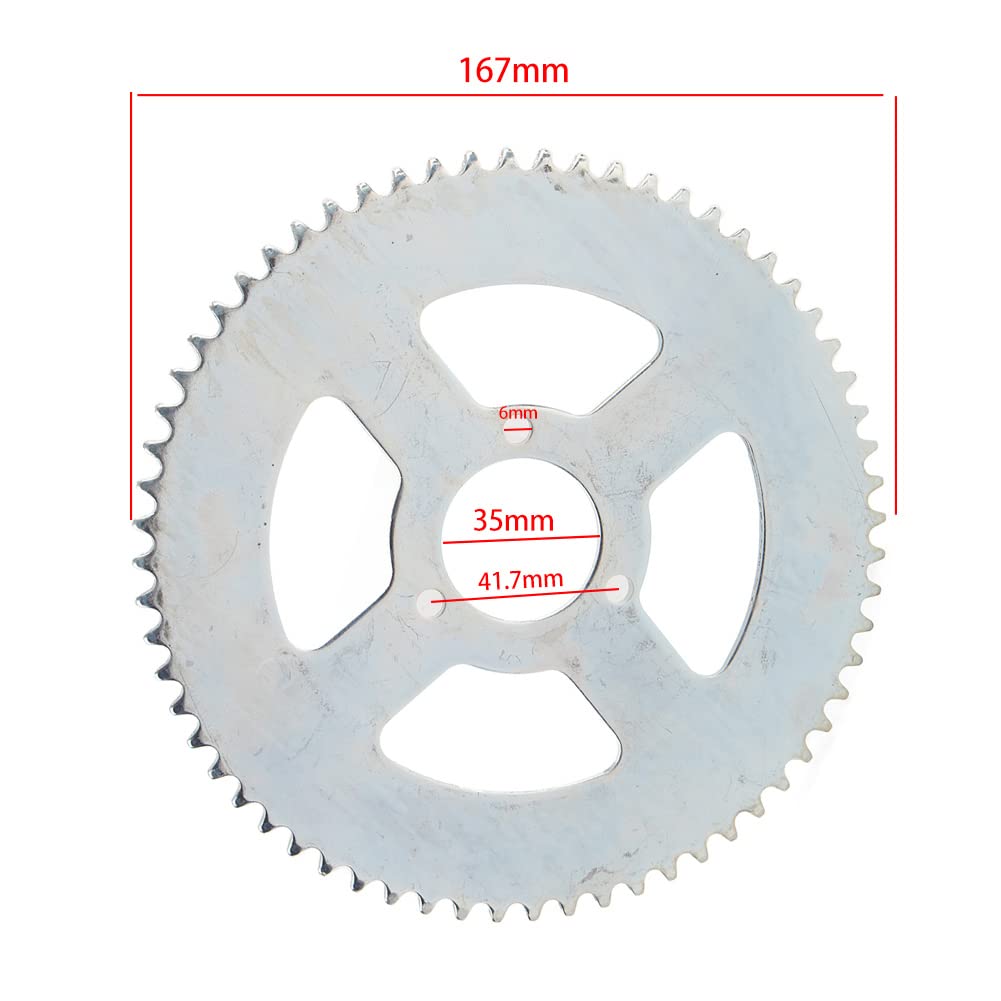 Amazon.com: FSFY 64T T8F 35mm Rear Chain Sprocket Stainless Steel