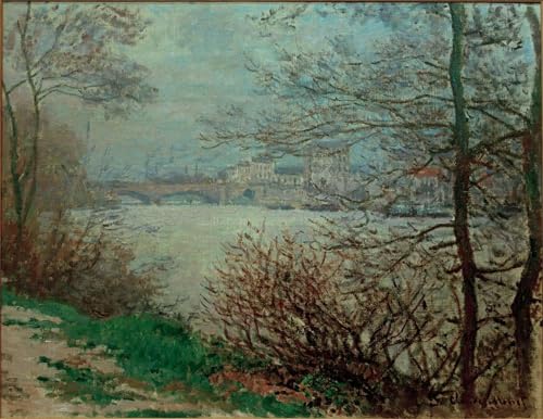 Pintura mural lienzo para revivir paredes vacías con el paisaje vintage de Monet 60x90cm