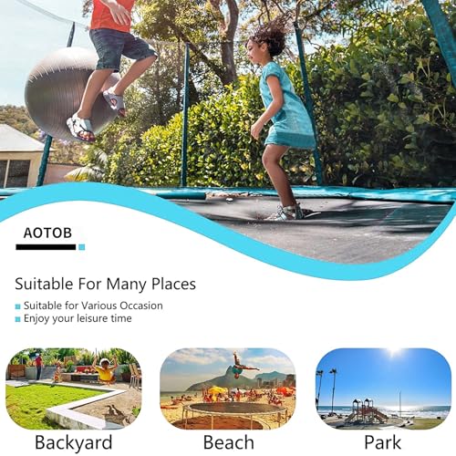Image of AOTOB Trampoline with Net for Kids Outdoor 8 10 12 14 15FT ASTM 400LBS