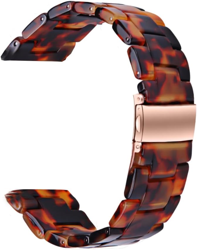 22mm Resin Replacement Band Compatible with Forerunner 265/255/Vivoactive 4/Venu 3/Venu 2 Smart Watch, Lightweight Comfortable Wrist Strap with Premium Stainless Steel Buckle