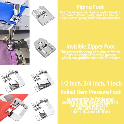 Set de 14 Pies para Máquina de Coser Multifuncional miniatura 6