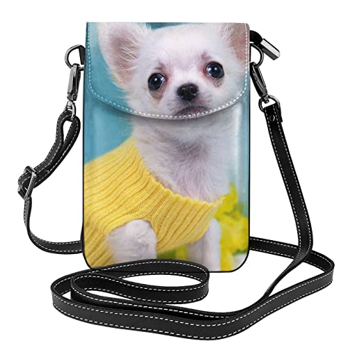 Petit sac à bandoulière Chihuahua mignon cadeau idéal pour femmes et filles