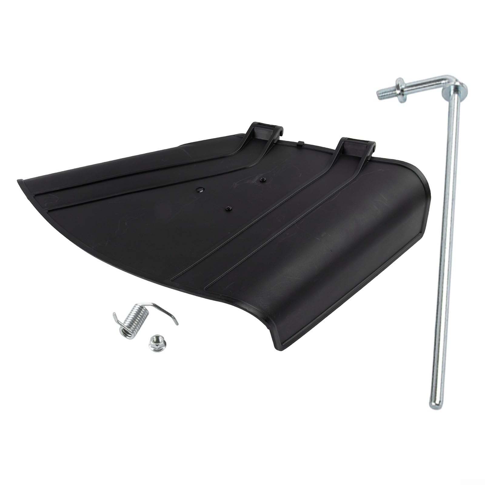 Kit deflector y canal, 2 piezas con hardware, cubierta de descarga lateral para modelos de cortacésped de 42 pulgadas, construcción de plástico, dispersión suave de césped, mantenimiento de jardín