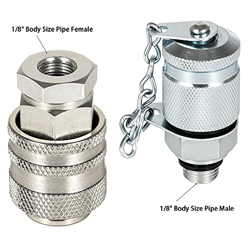 Image of Hydraulic Pressure Test Coupling Kit Fits for Parker PD Series Coupler,Caterpillar Case John Deere Excavator Construction Machinery-Working Pressure 6000PSI /400BAR
