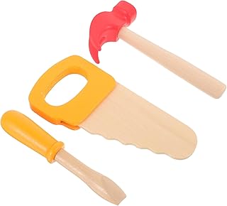 jojofuny 1 Set of Wooden Hammer Toy, Simulation Tool Toys, Simulation Hammers Maintenance Tools, for School Educational Gift Play Games Birthday Party Decoration Supplies