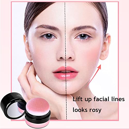Blush Powder Makeup Matte Natural Blusher Bright Shimmer Face Blush For Cheek Highly Pigmented Blush Makeup Oil Contorl Easy To Blend Loose Powder (02# Orange-Pink) #TOP2