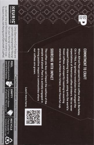 Miniatura 12 de Peet's Coffee, Cápsulas K-Cup de café descafeinado tostado oscuro para cafeteras Keurig, mezcla descafeinada de casa, 10 unidades (1 caja de 10
