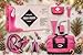 Pretty Pink Roadside Kit - Pink Emergency Kit for Teen Girls and Women - Car Accessories for Women - Durable Carry Bag with Long Jumper Cables, First Aid Kit, Emergency Tools, 5 Year Warranty