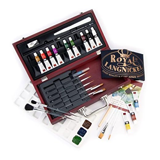 Royal & Langnickel RSET-WAT2000 - Juego de acuarelas en caja de madera