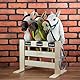 SKIPPI Hobby Horse Almond, Großes Steckenpferd A3, Halfter und Zügeln im Set, Hobby Horsing Pferd mit Zubehör, Ecru, Mandel, Hellbeiges Pferd
