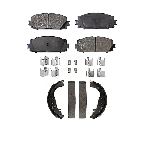 Transit Auto - Kit de pastillas de freno de cerámica y traseras delanteras para Toyota Yaris KTN-100023