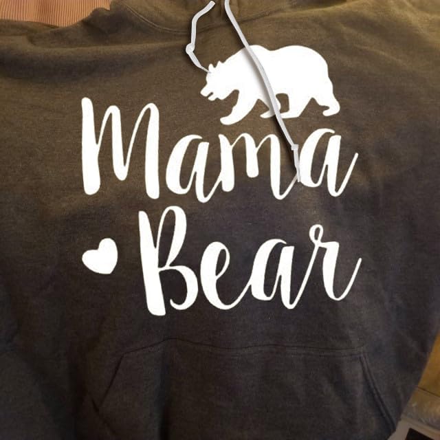 Muicy Womens Hoodies Mama Bear Shirt Casual Long Sleeve Tops Sweatshirts with Pockets - Image 5