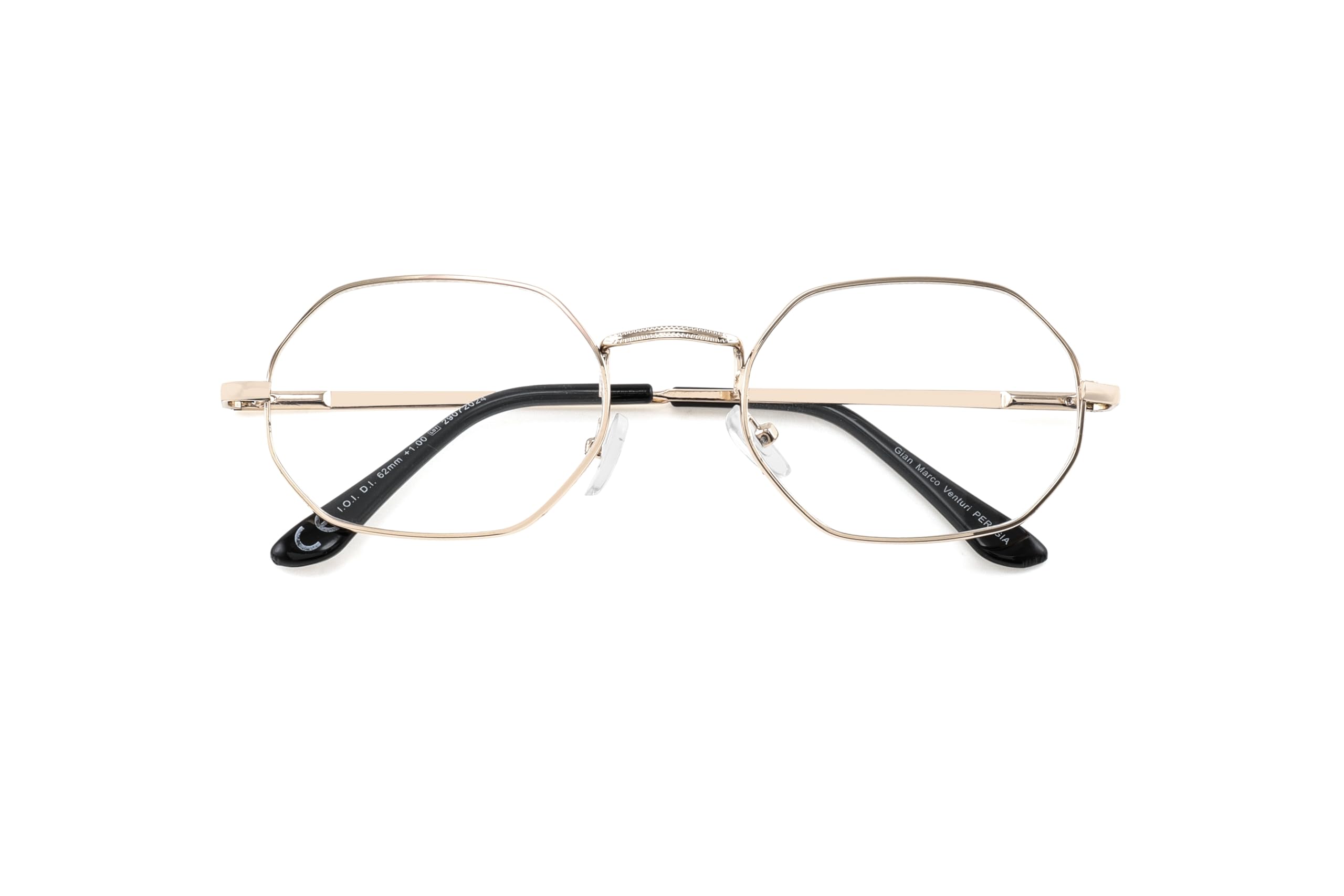 GianMarcoVenturi Perugia okulary do czytania złote + 1,50, złoty, 1.5 Diottria