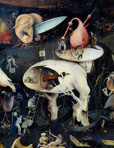 Impression Tableaux Graffiti Art de haute qualité Le Magicien Hieronymus Bosch 60x90