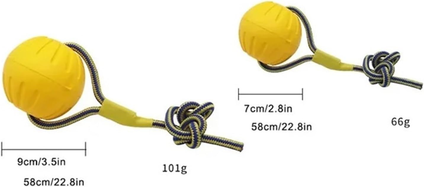 Pet Training Ring Puller Dog Toys for Dogs Chew Ball Toy Floating Puppy Interactive(7cm Line Ball)