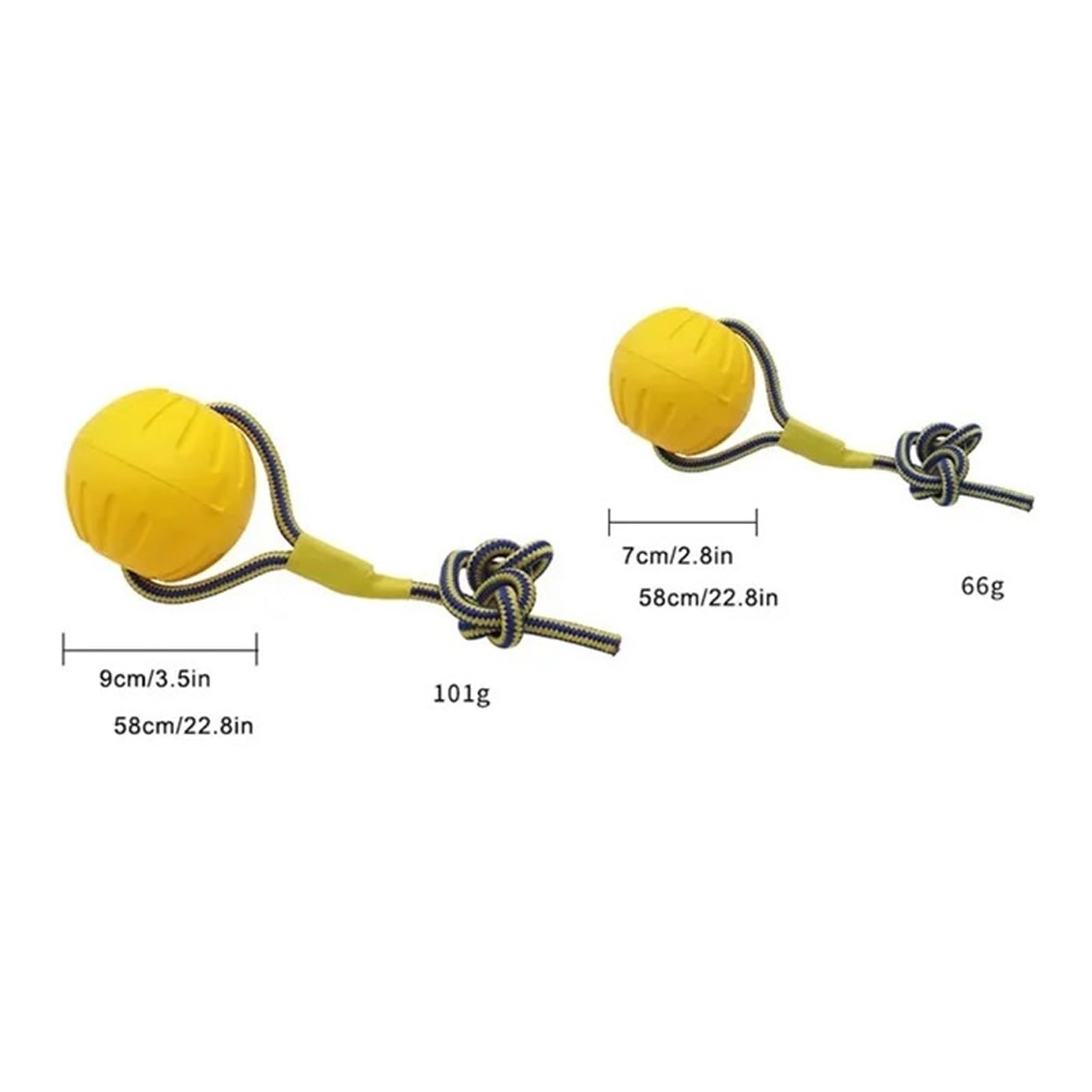 Genérico Anillo de Entrenamiento Mascotas Tirador Juguetes for Perros Pelota for Masticar Juguete Flotante Cachorro Interactivo(9cm Line Ball)