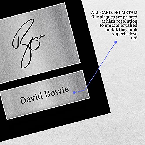 HWC Trading David Bowie Gift Handtekeningen A4 Printed Ziggy Stardust Glam Rock Gifts Muziek Weergave Print Picture… - Afbeelding 6