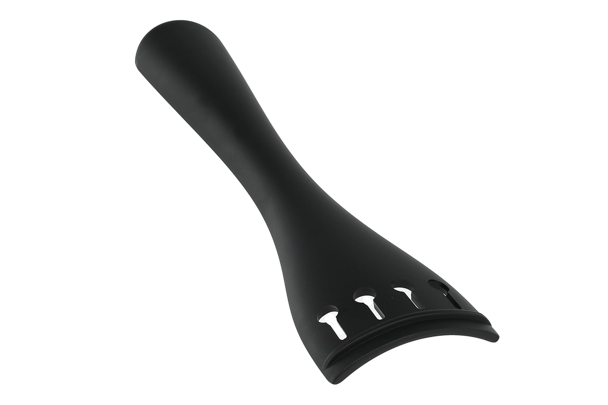 Wittner 265121 Cordal Contrabajo Ultra 3/4 - plástico de alta tecnología - ultraligero - forma de tulipán - con cordón de acero inoxidable - negro