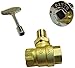 Dante Products Polished Chrome Floor Plate & Key Combo Pack, 3"