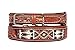 CHALLENGER Large 21'- 25' Handcrafted Padded Tan Leather Floral Tooled Beaded Dog Collar 60204
