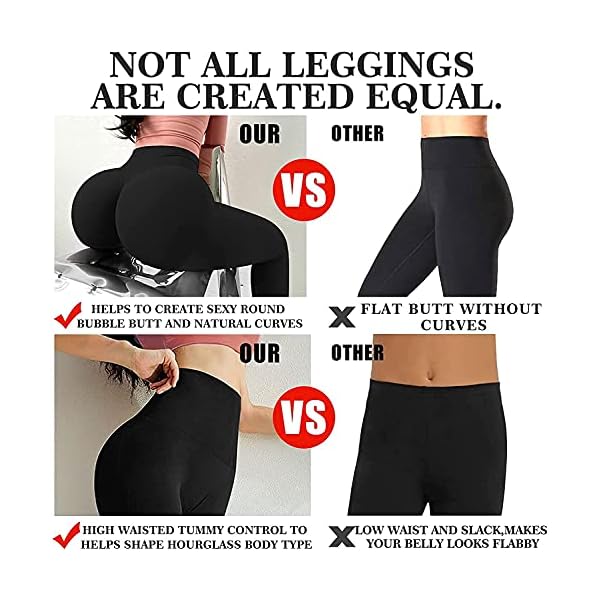 Blisset-3-Pack-High-Waisted-Womens-Leggings-No-See-Through-Butt-Lift-Tummy-Control-Yoga-Pants-Workout-Running-Legging Blisset 3 Pack High Waisted Leggings for Women-Soft Athletic Tummy Control Pants for Running Yoga Workout Reg & Plus Size