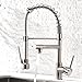 Aimadi Contemporary Kitchen Sink Faucet,Single Handle Stainless Steel Kitchen Faucets with Pull Down Sprayer,Brushed Nickel