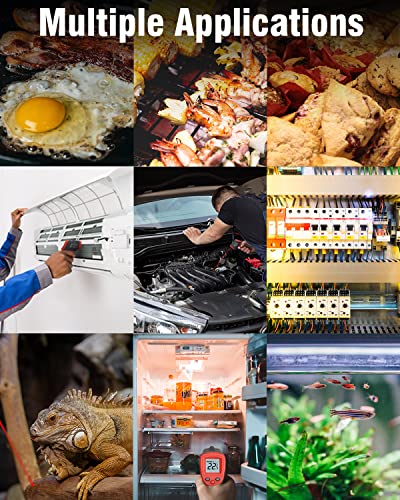 Wintact Infrared Thermometer Cooking Digital Temperature Gun -58℉-986℉(-50℃-530℃) With Max-Min Measure (Not For People) Digital Infrared Thermometer With Backlit For Kitchen And Cooking #TOP5